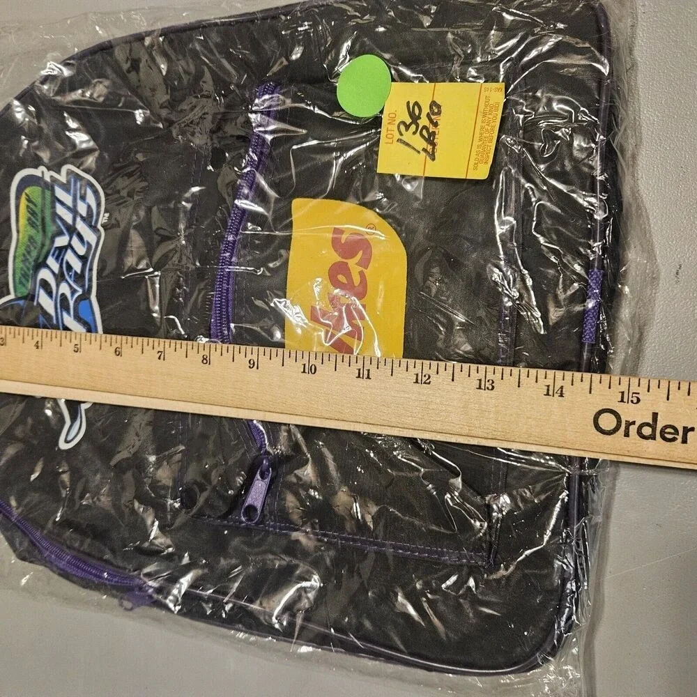 Vintage Tampa Bay Devil Rays Kids Backpack Lykes Back Pack Black Factory sealed